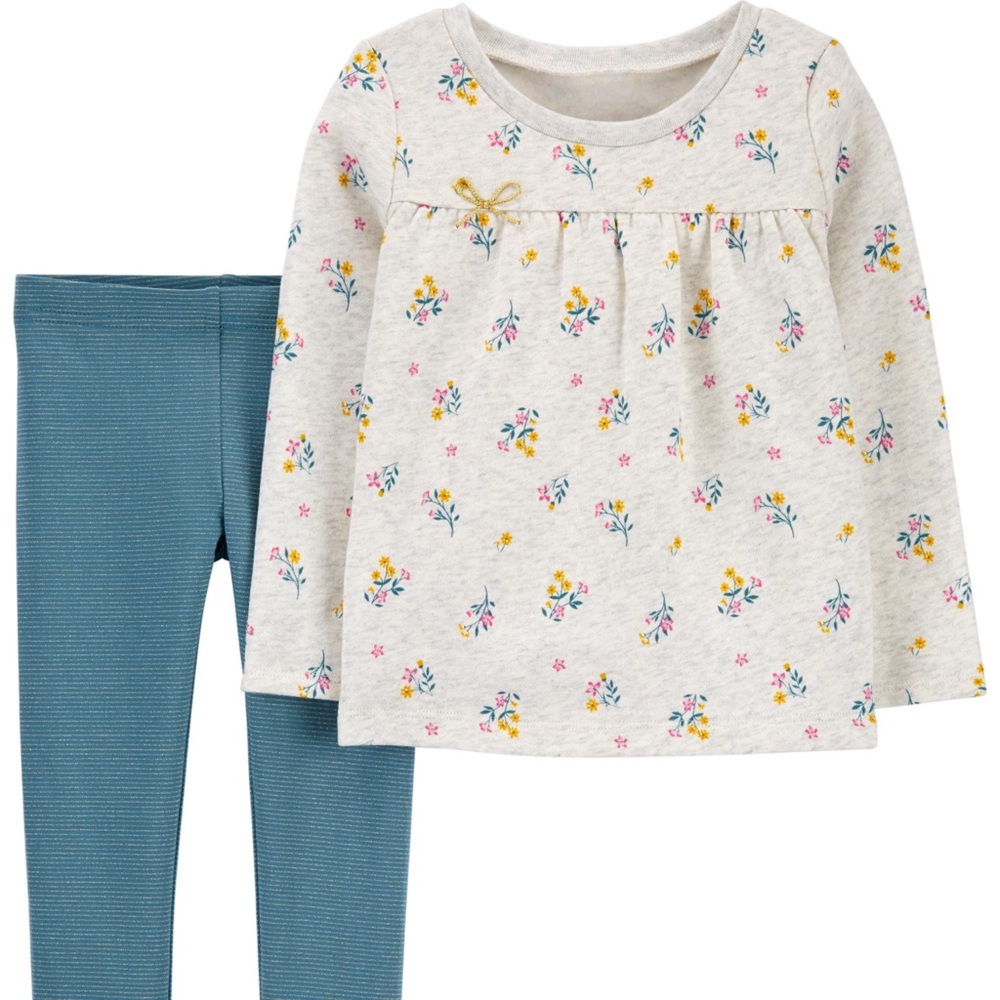 Carter’s Sweatshirt and Legging Set Size 12m Fleece Long Sleeve